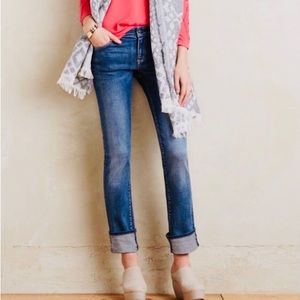 Anthropologie Pilcro and the Letterpress Distressed Parallel Jean
